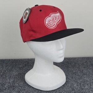 Detroit‎ Red Wings NHL snapback hat red black Logo 7 official licensed